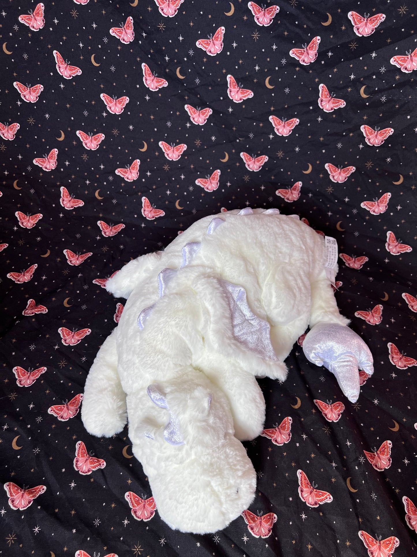 PREORDER - White Lotus Snuggle Dragon Plushie Familiar - 35 inches