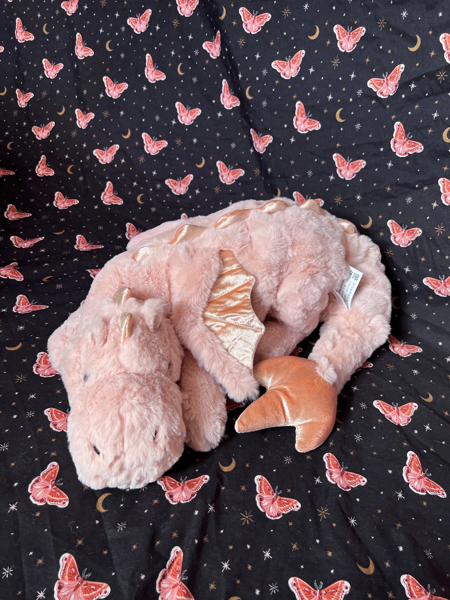 PREORDER - Pink Magnolia Snuggle Dragon Plushie Familiar - 35 inches