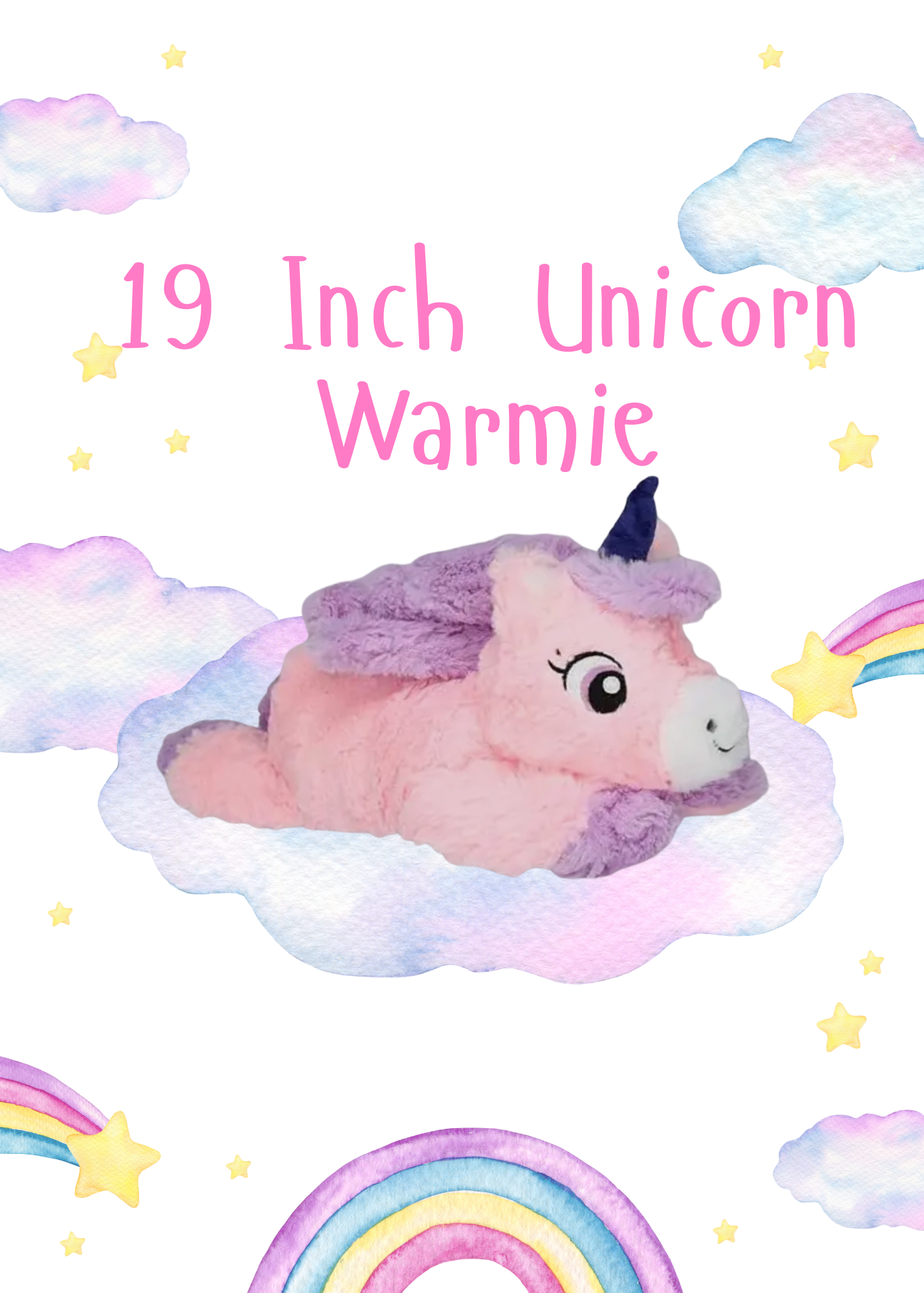 19 Inch Unicorn Warm Pal - Ready to Ship