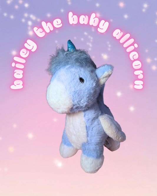 Bailey the Baby Allicorn Plushie - Ready to Ship