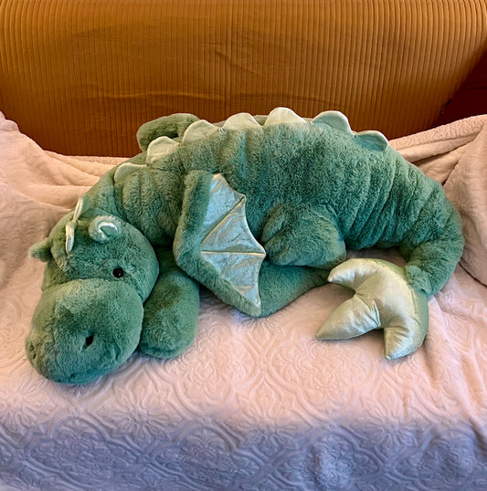 PREORDER - Jumbo Green Clover Snuggle Dragon Familiar Plushie - 59 inches