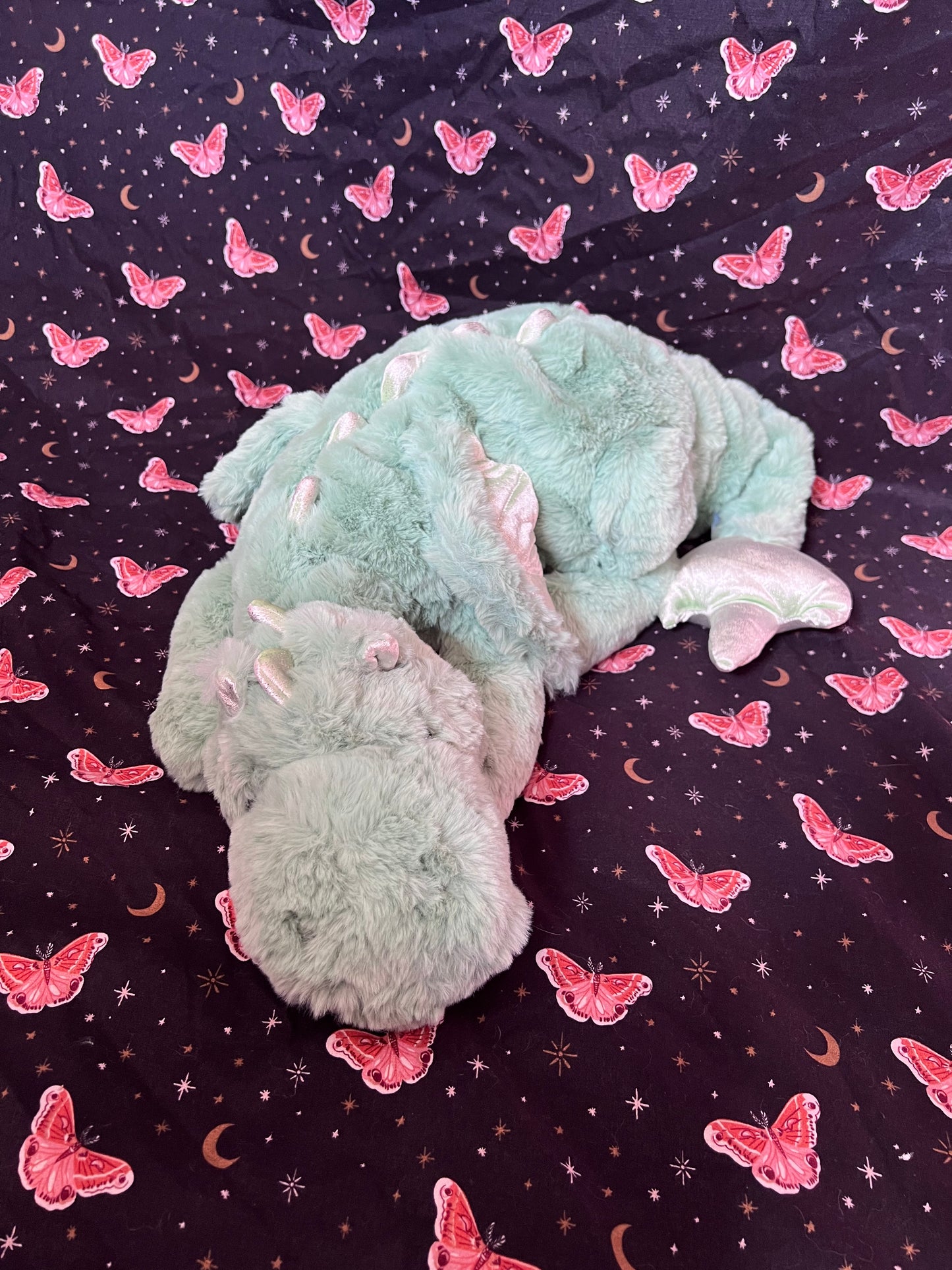 PREORDER - Green Clover Snuggle Dragon Plushie Familiar - 35 inches