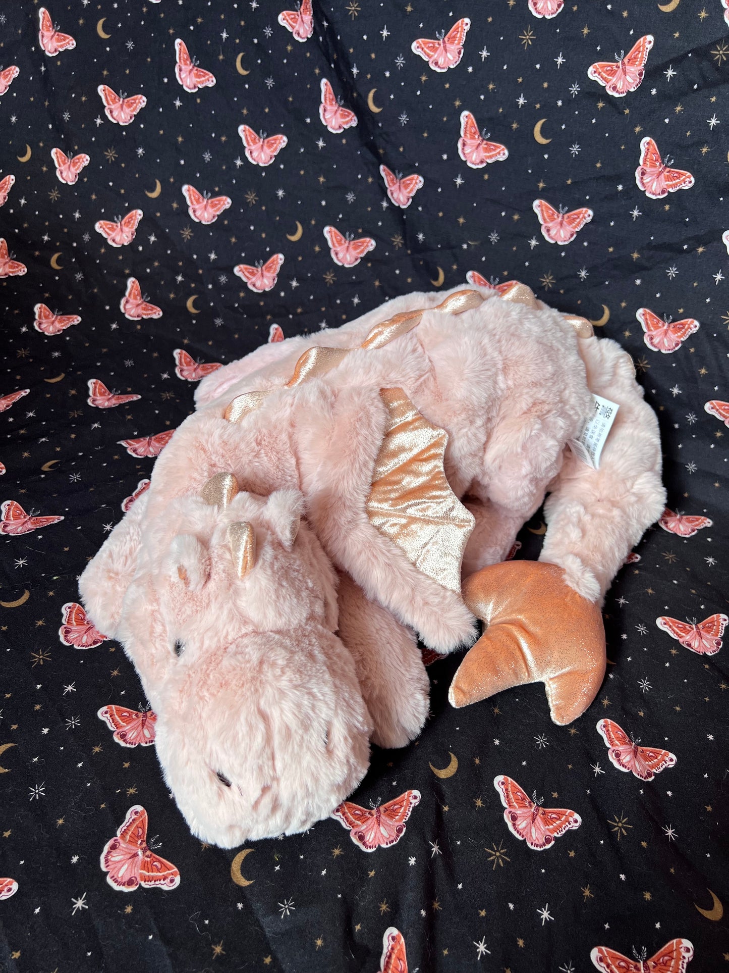 PREORDER - Pink Magnolia Snuggle Dragon Plushie Familiar - 35 inches