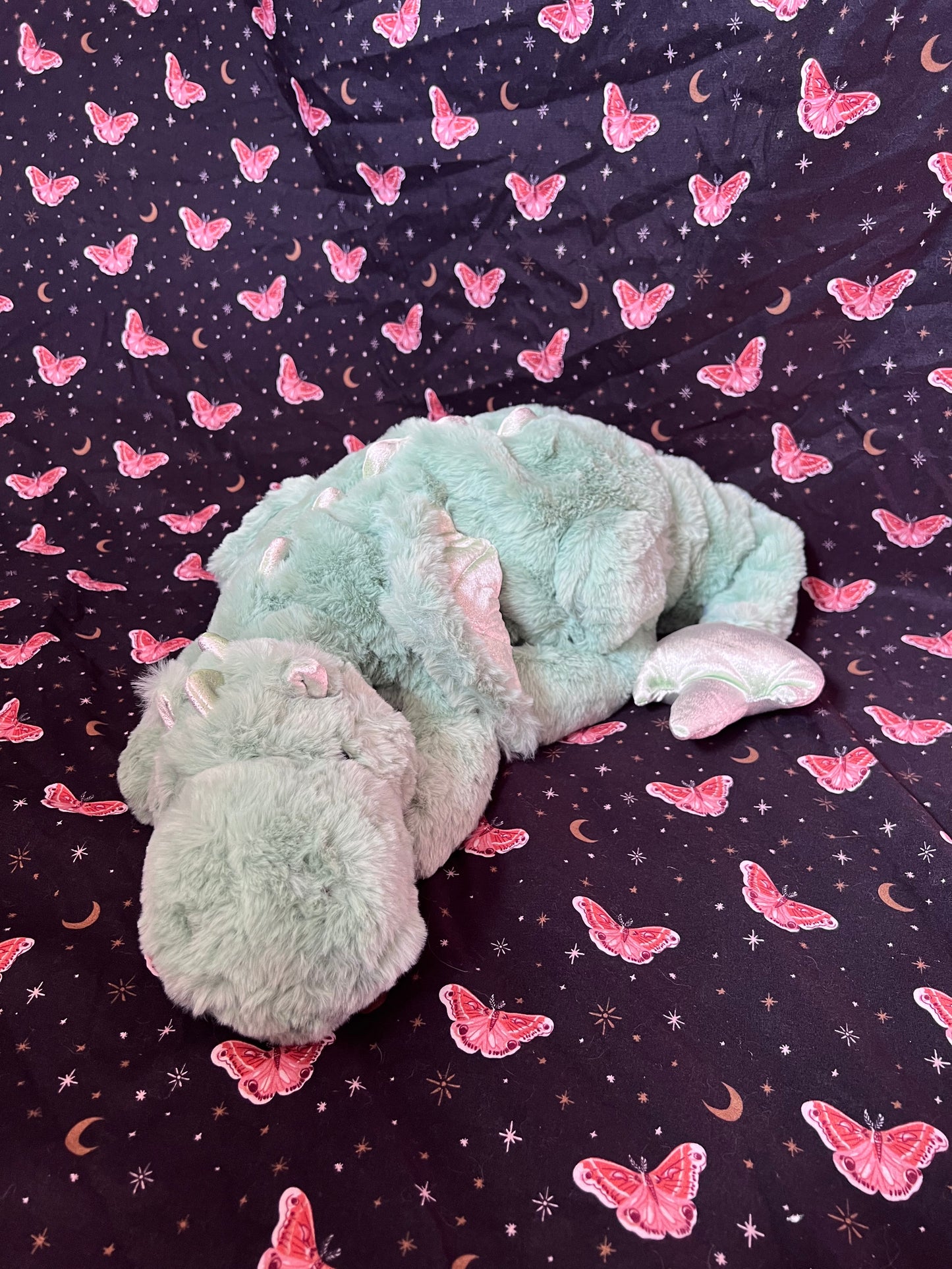 PREORDER - Green Clover Snuggle Dragon Plushie Familiar - 35 inches