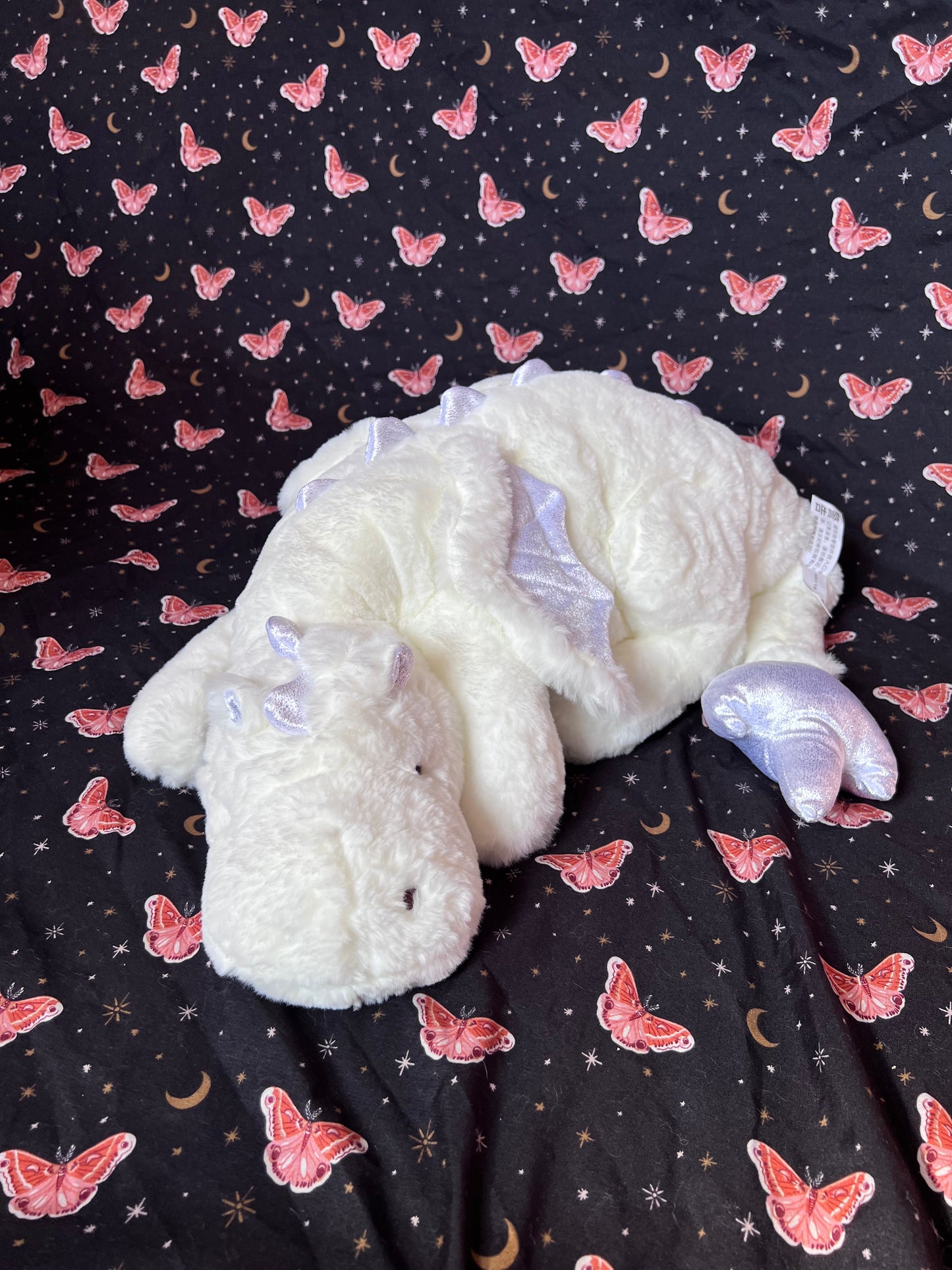 PREORDER - White Lotus Snuggle Dragon Plushie Familiar - 35 inches