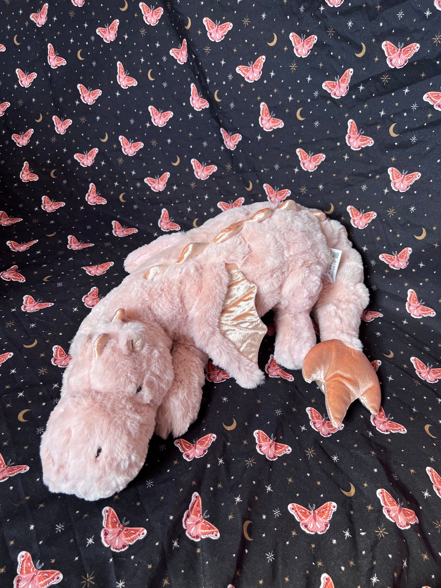 PREORDER - Pink Magnolia Snuggle Dragon Plushie Familiar - 35 inches