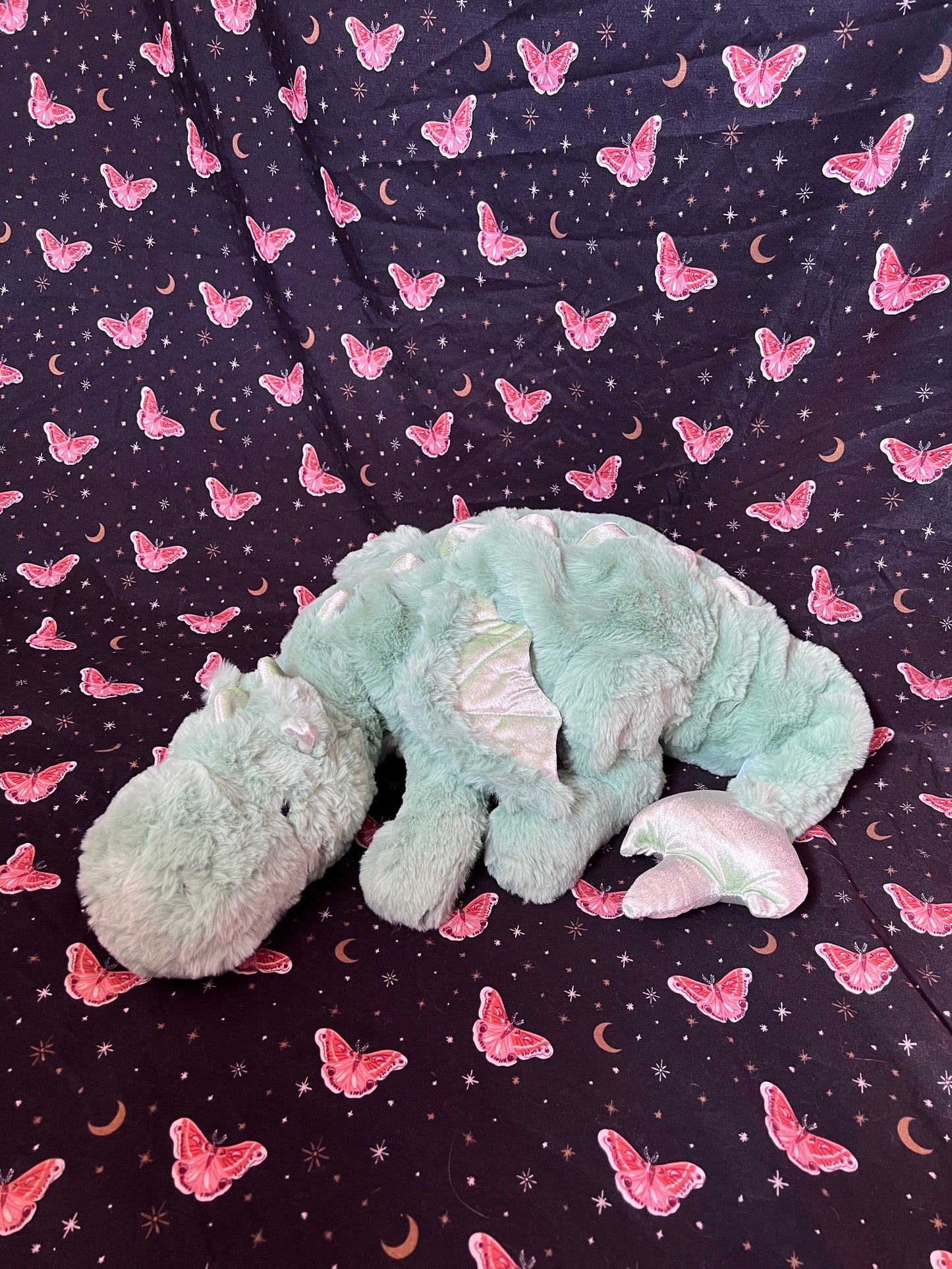 PREORDER - Green Clover Snuggle Dragon Plushie Familiar - 35 inches