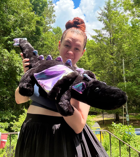 Starfire Rainbow Snuggle Dragon Plushie