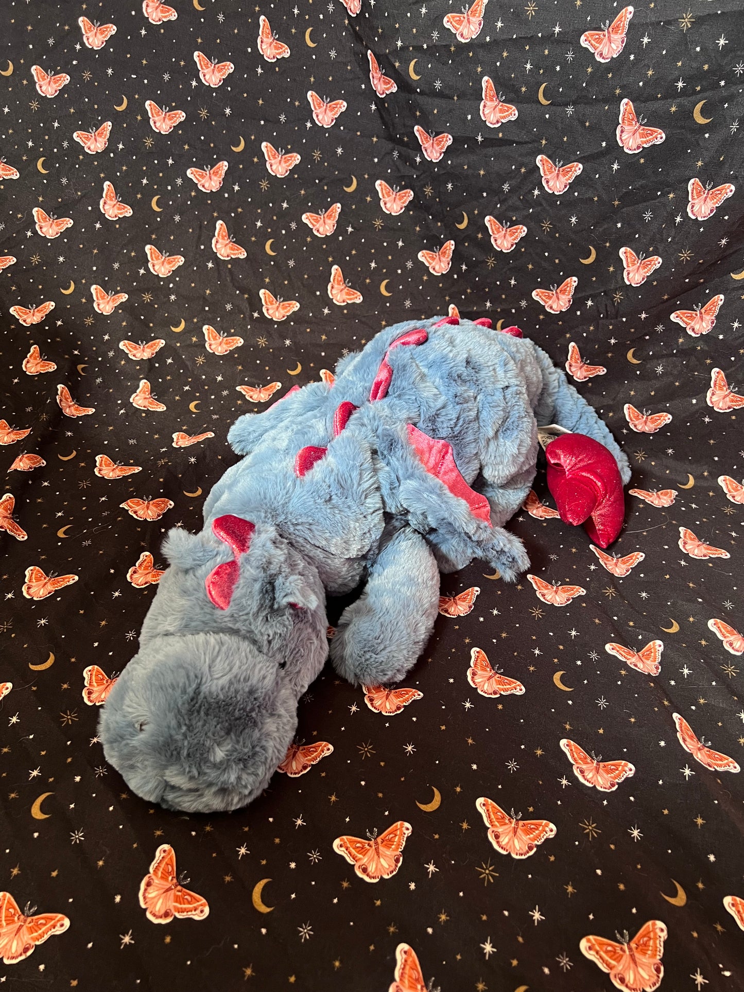 PREORDER - Blue Strawberry Snuggle Dragon Plushie Familiar - 35 inches